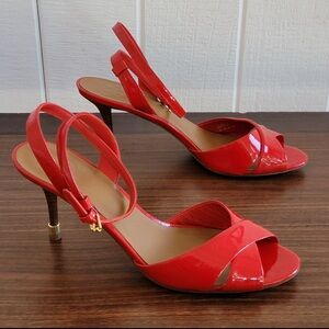 Tory Burch Red Patent Heels